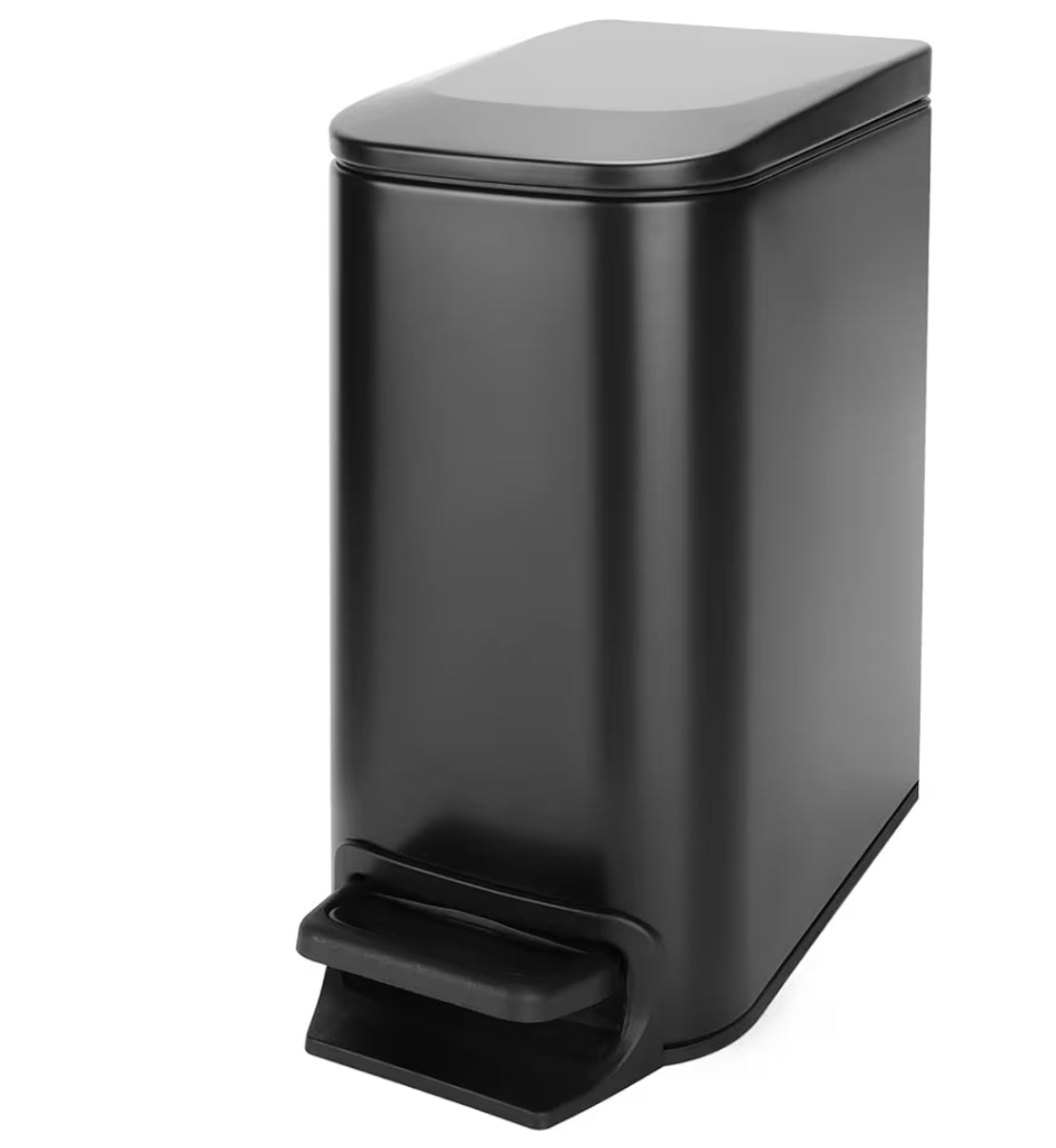 Cesun Small Bathroom Trash Can with Lid Soft Close, Step Pedal, 6 Liter / 1.6 Gallon Stainless Steel Garbage Can with Removable Inner Bucket, Anti-Fingerprint Finish