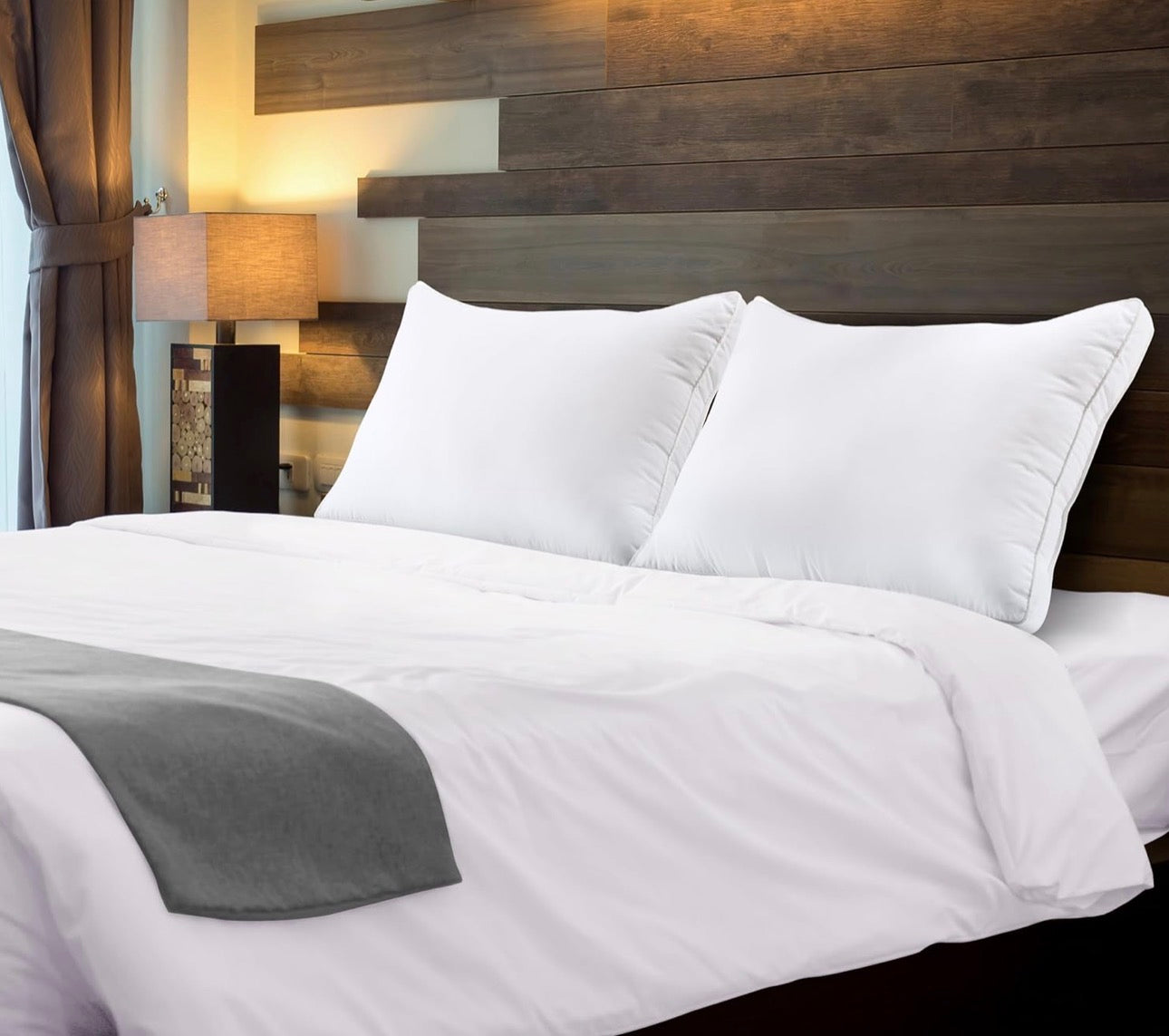 Utopia Bedding Bed Pillows for Sleeping King Size (White), Set of 2, Soft & Fluffy Pillow with Down Alternative Filling, Cooling, Hotel Quality, Gusseted Pillow for Back, Stomach or Side Sleepers