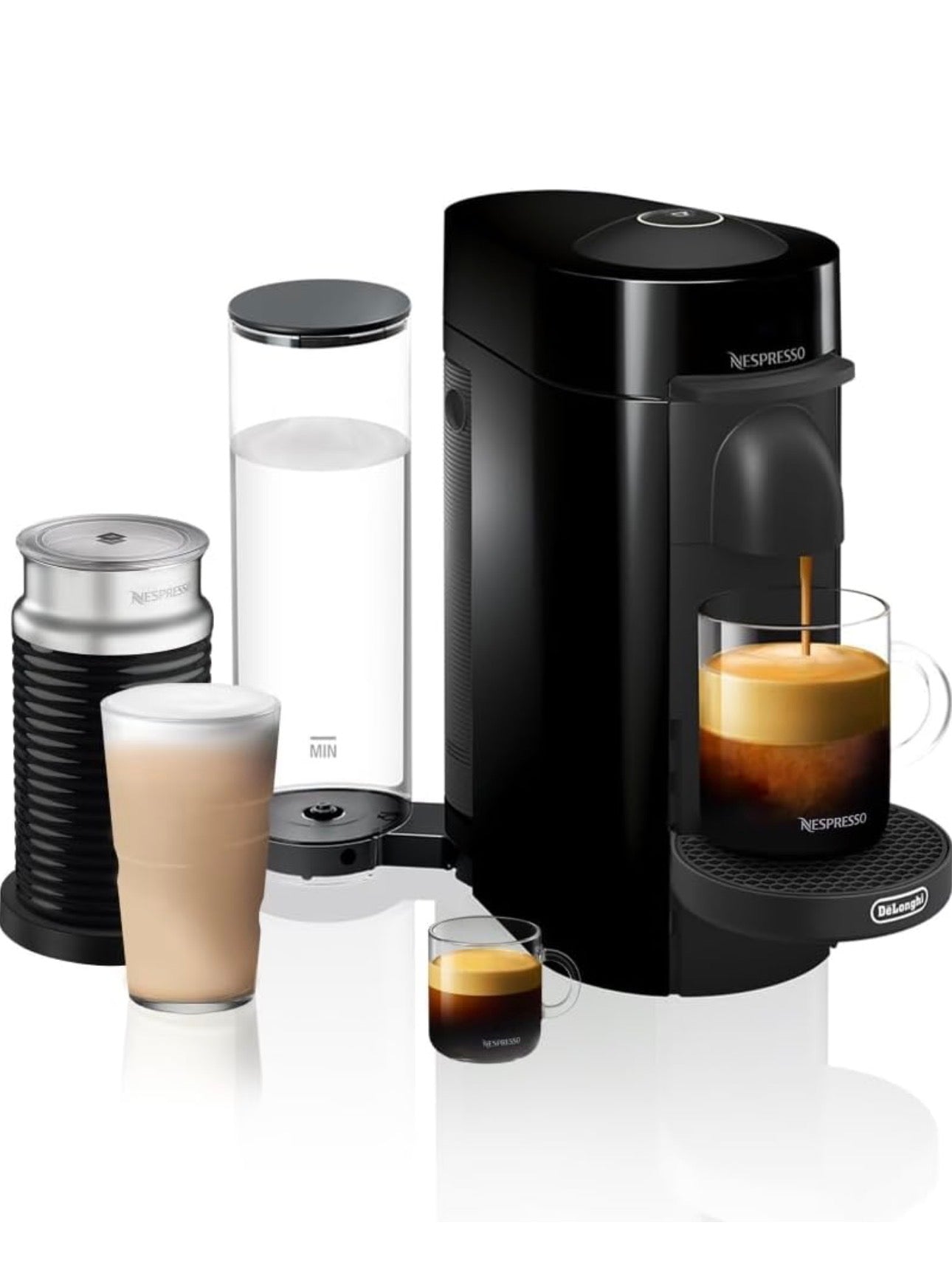 Nespresso Vertuo Plus Coffee and Espresso Maker with Aeroccino Milk Frother