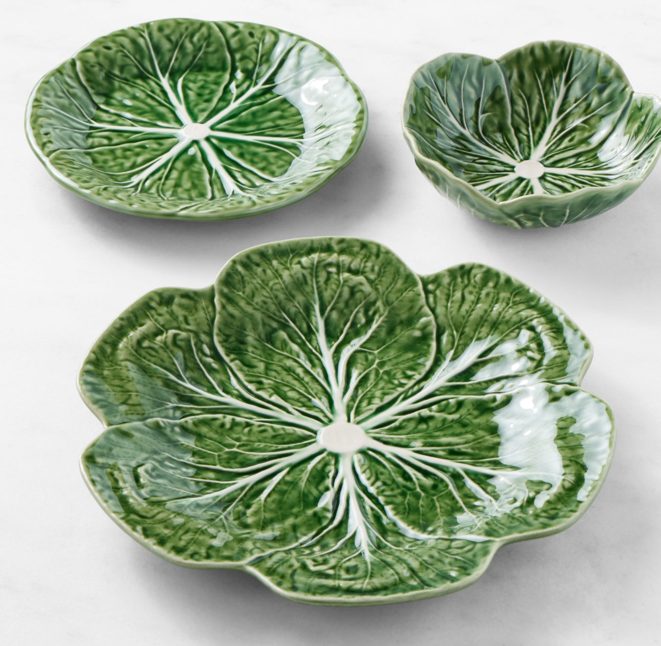 Bordallo Pinheiro Cabbage 12-Piece Dinnerware Set