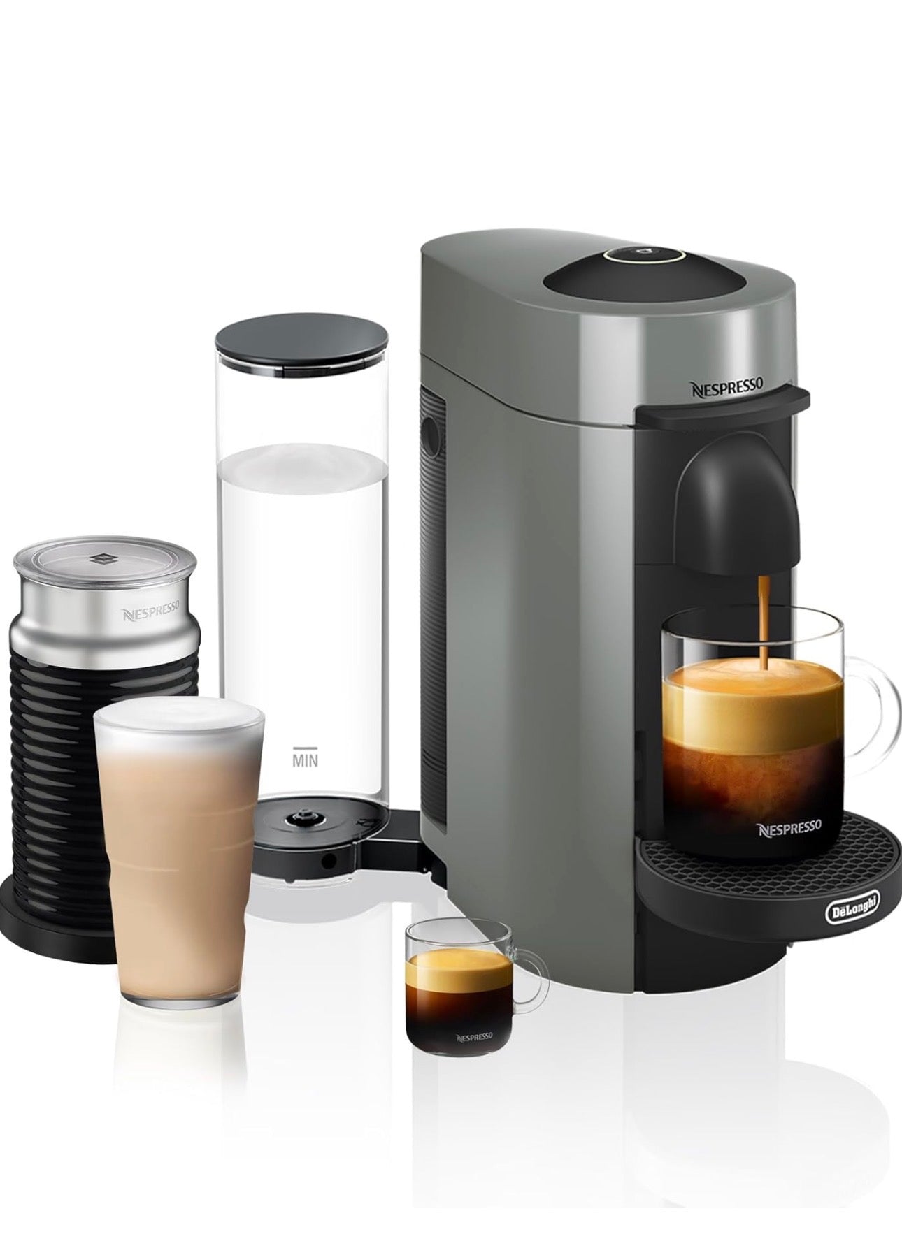 Nespresso Vertuo Plus Coffee and Espresso Maker with Aeroccino Milk Frother