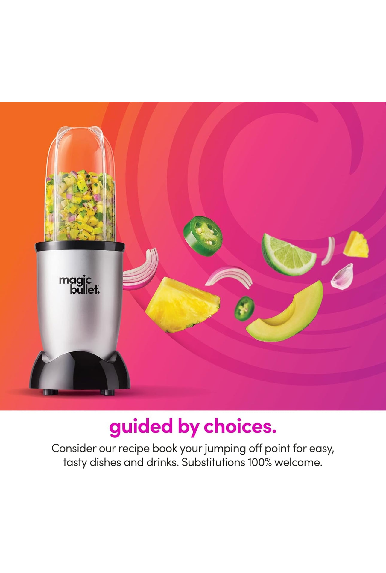 Magic Bullet Blender, Small, Silver, 11 Piece Set