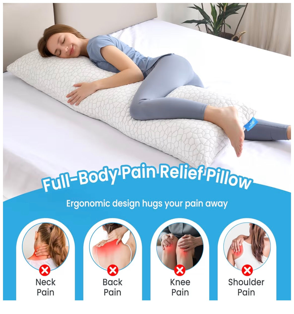 QUTOOL Cooling Pillow for Sleeping 2 Pack, Luxury Shredded Memory Foam Bed Queen Pillows Set of 2, Cool Pillow for Hot Sleepers Adjustable Firm Pillow for Side, Back, Stomach Sleepers Soft Yet Support