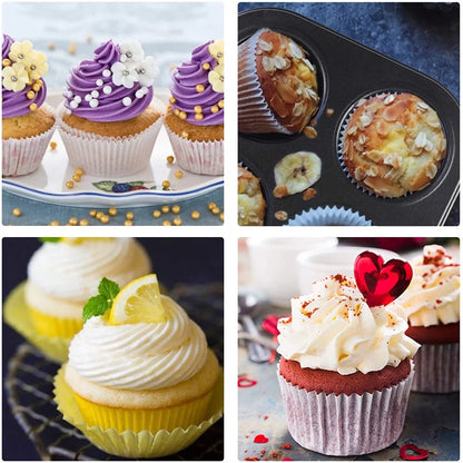 6 Cups Cupcake Pan Muffin Tray Non-Stick Baking Pan