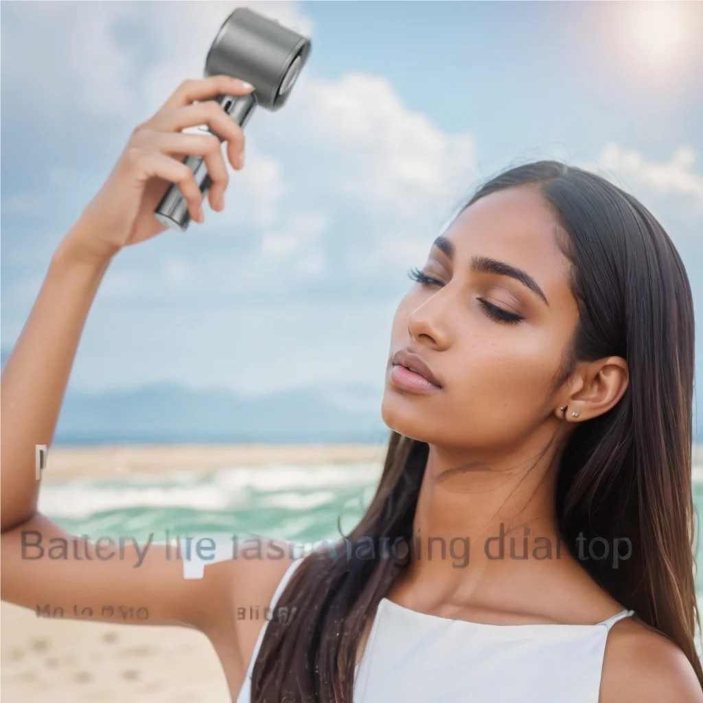 Portable Hand Fan , 120 Wind Speeds, Mini Bladeless Handheld Fan,