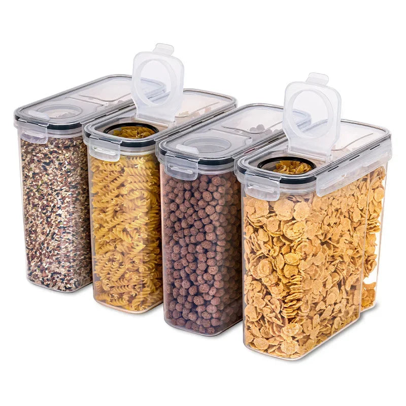 Food Storage Containers with Lids Stackable Treat Box Containers for Kitchen Pantry Organization