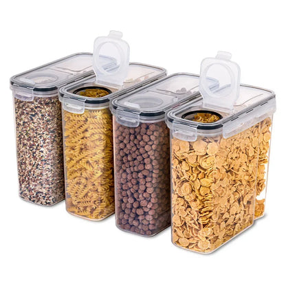 Food Storage Containers with Lids Stackable Treat Box Containers for Kitchen Pantry Organization