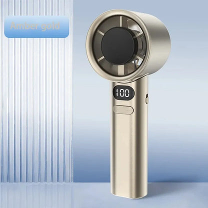 Portable Hand Fan , 120 Wind Speeds, Mini Bladeless Handheld Fan,