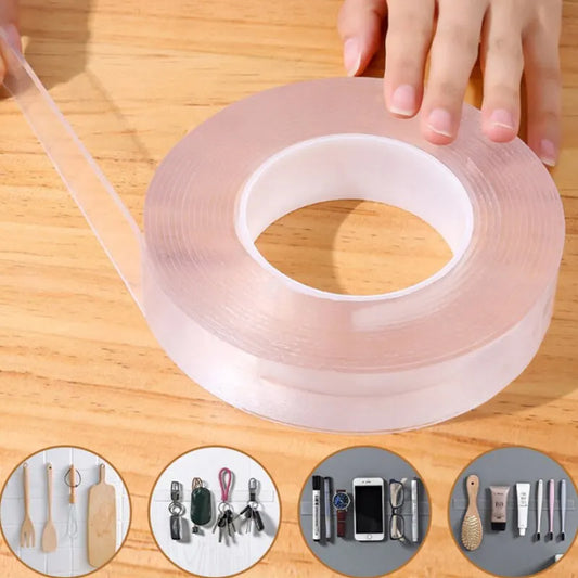 Double Sided Tape Transparent Waterproof Strong Reusable