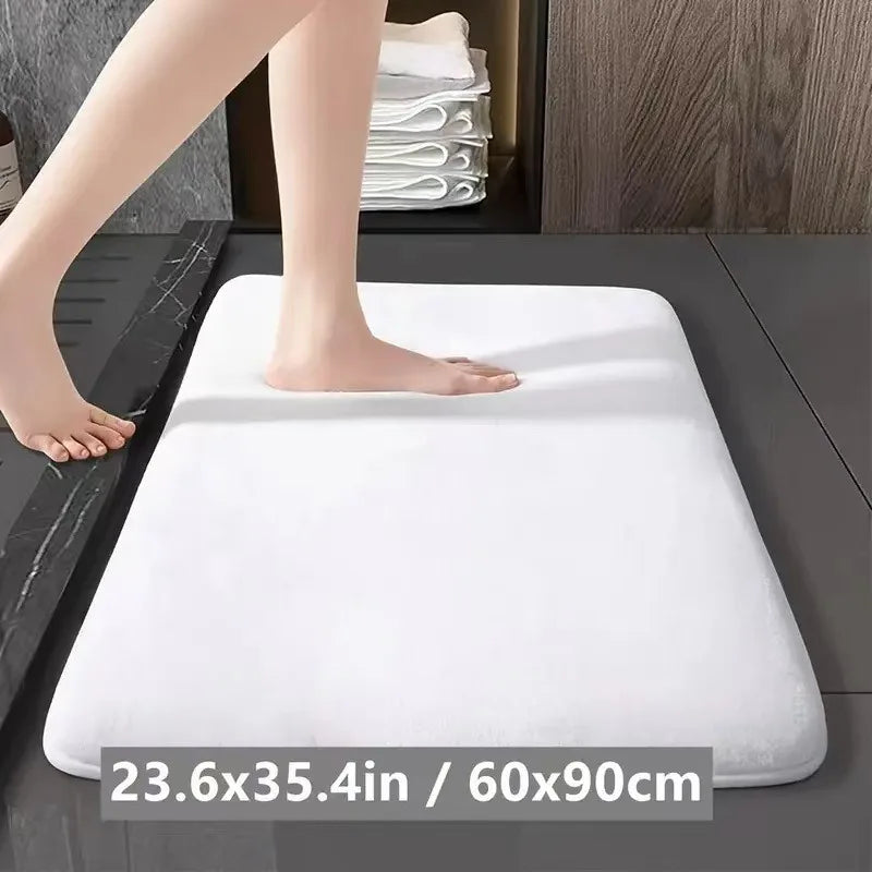 Solid Bathroom Non Slip Quick Drying Door Mat