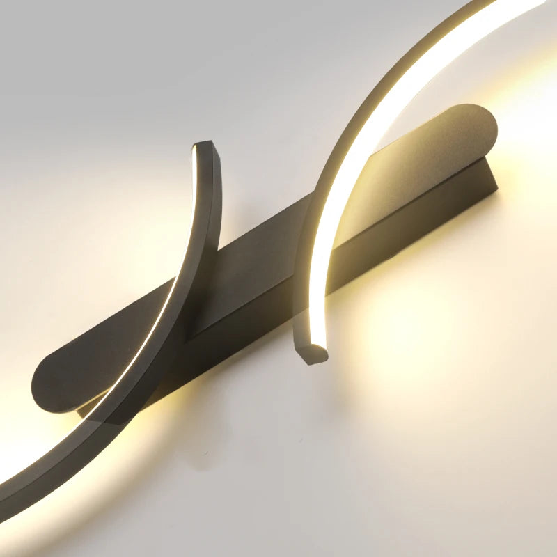 Modern Minimalist Wall Sconce Stylish Wall Lamp LED Sleek C Shape