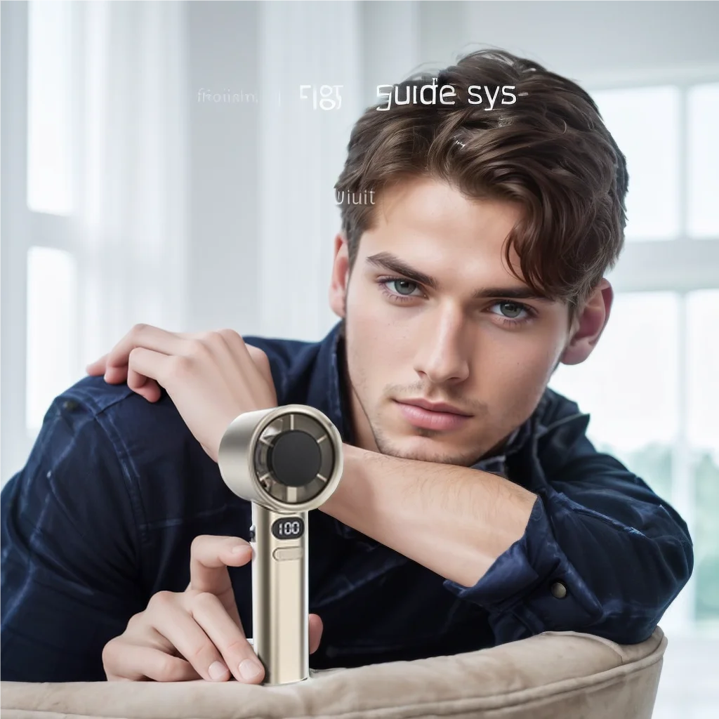 Portable Hand Fan , 120 Wind Speeds, Mini Bladeless Handheld Fan,