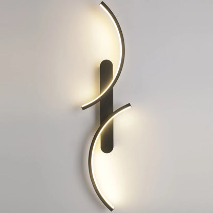 Modern Minimalist Wall Sconce Stylish Wall Lamp LED Sleek C Shape