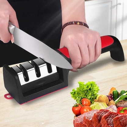 Segment Kitchen Knife Sharpener Black Sharpening