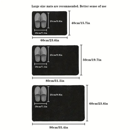 Solid Bathroom Non Slip Quick Drying Door Mat