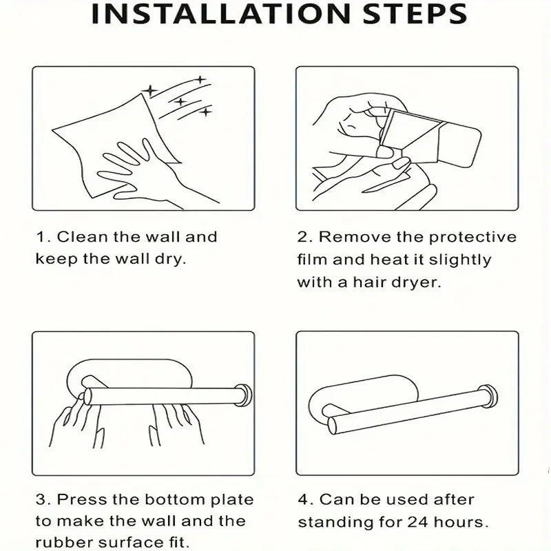 Self Adhesive Paper Towel Holder for Kitchen Cabinet,Bathroom Tissue and Towel Holder