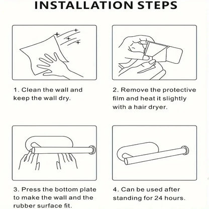 Self Adhesive Paper Towel Holder for Kitchen Cabinet,Bathroom Tissue and Towel Holder