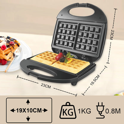 Waffle Maker with Non-Stick Coated Plates