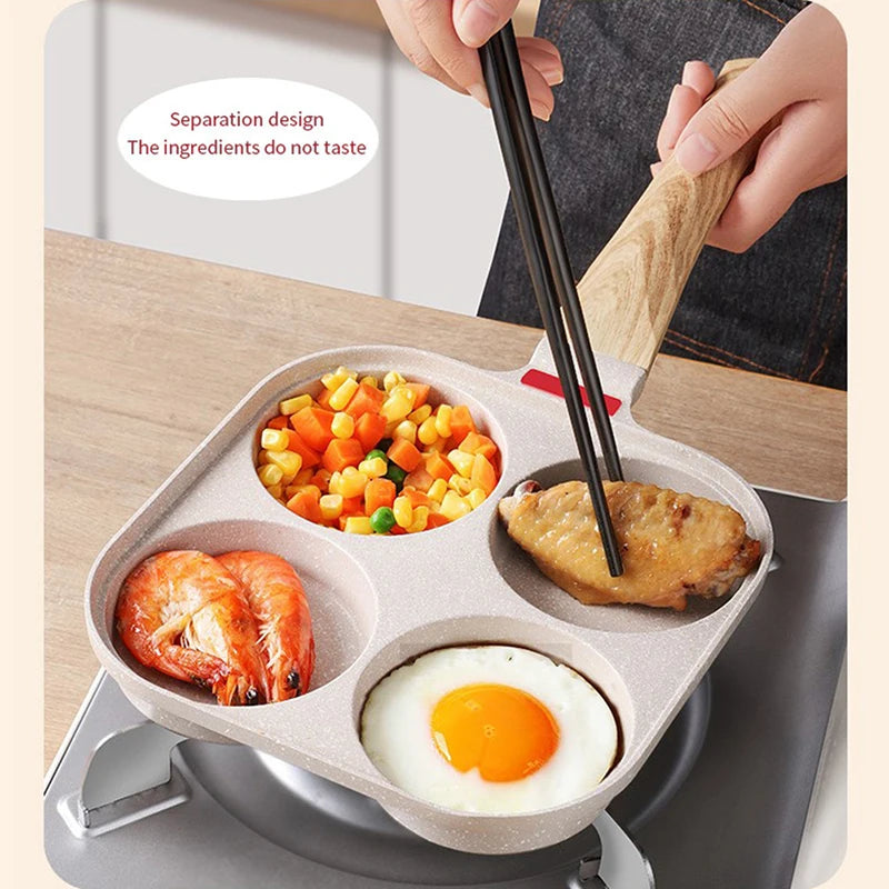 Non-stick Egg Pancake Four-hole Frying cooking Pan