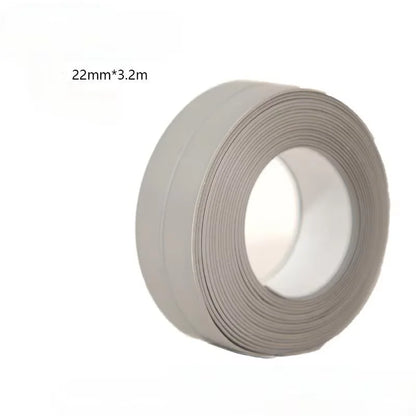 Roll Of Three Meters Two Pvc Waterproof And Anti-Mildew Seam Adhesive, Suitable For Kitchen, Bathroom, Toilet, Corner Gap