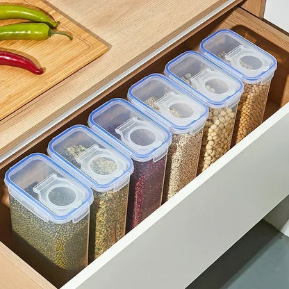 Food Storage Containers with Lids Stackable Treat Box Containers for Kitchen Pantry Organization