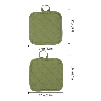 Oven glove four piece set, insulated, heat-resistant, microwave oven gloves, kitchen cooking insulated gloves, baking tools