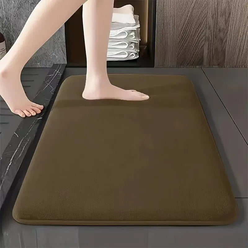 Solid Bathroom Non Slip Quick Drying Door Mat