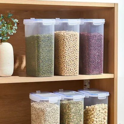 Food Storage Containers with Lids Stackable Treat Box Containers for Kitchen Pantry Organization