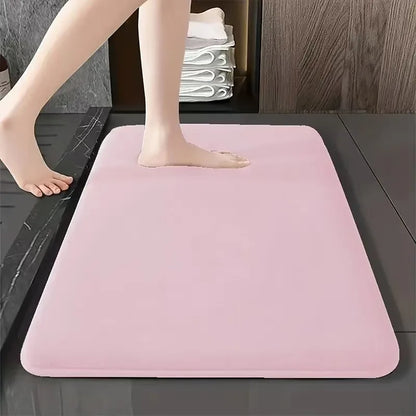 Solid Bathroom Non Slip Quick Drying Door Mat