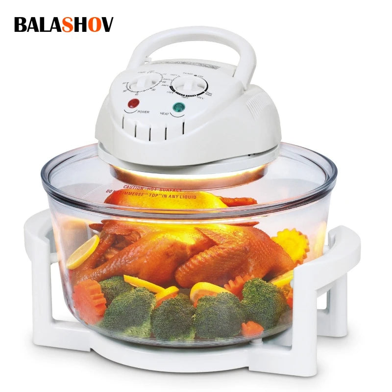 12L Air Fryer Oil-free Electric Fryers Visible Household Automatic Oven Deep Fryer Multifunctional Cooker