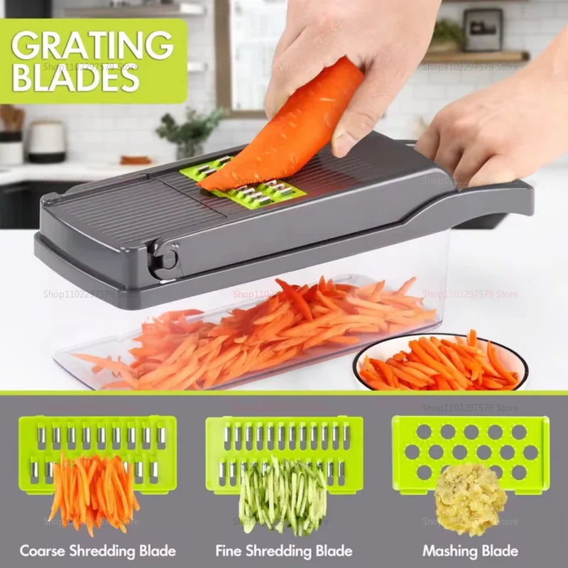 14/16 piece Portable Vegetable Chopper Cutting Tool