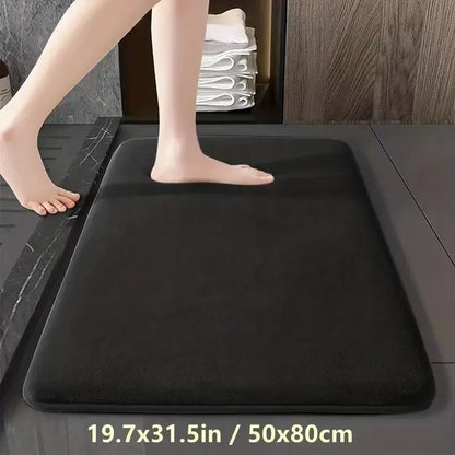 Solid Bathroom Non Slip Quick Drying Door Mat