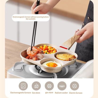 Non-stick Egg Pancake Four-hole Frying cooking Pan