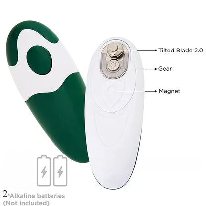 Portable Automatic Can Opener Electric Can Opener Hands-Off/Smooth Edge/Battery Operated One Touch Opener Electric Can Openers