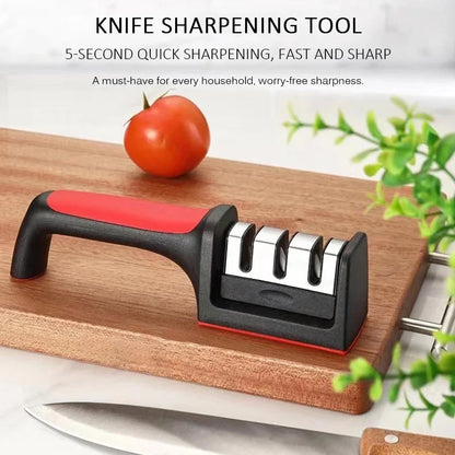 Segment Kitchen Knife Sharpener Black Sharpening