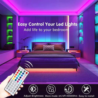 LED Strip Lights 24V 5050 RGB Led Light Flexible Lamp Tape Ribbon Luces Led Diode for Room Decor Lighting