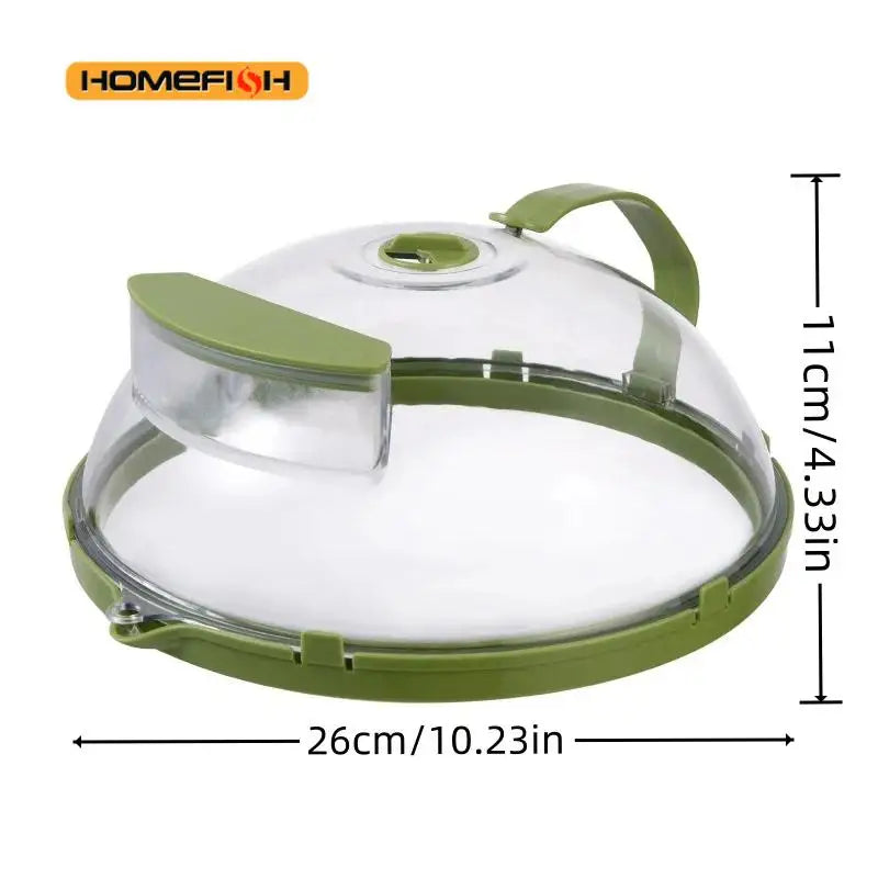 Microwave Food Cover Clear Microwave Splash Guard with Steamer and Handle