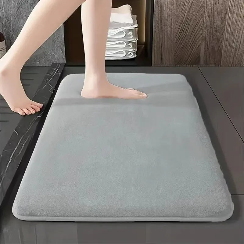 Solid Bathroom Non Slip Quick Drying Door Mat