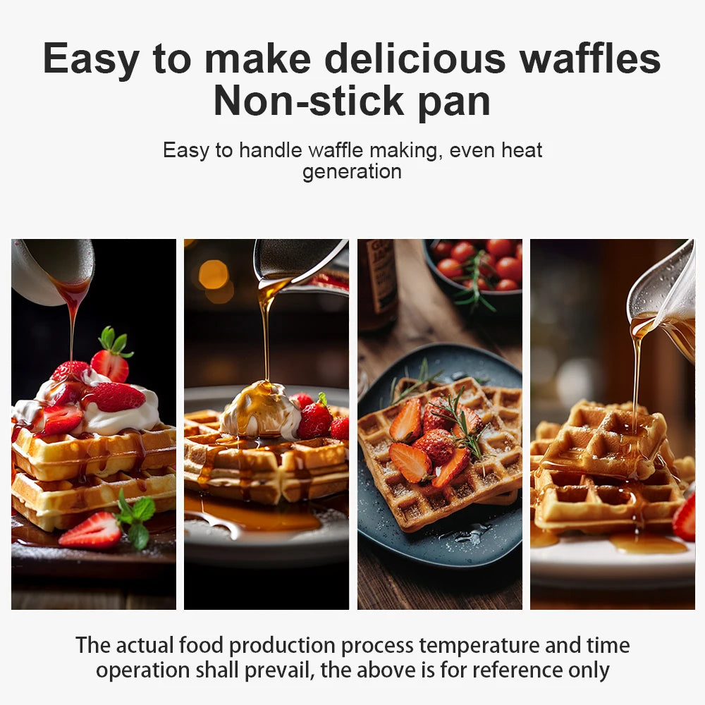 Waffle Maker with Non-Stick Coated Plates