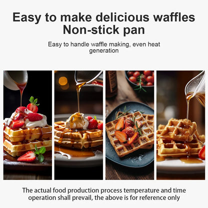Waffle Maker with Non-Stick Coated Plates