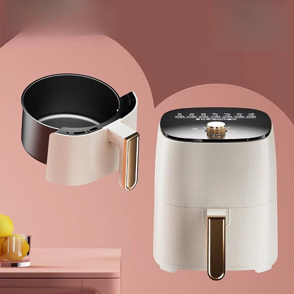 Air fryer - Home-use 5L large-capacity fryer, intelligent baking machine, multi-functional electric fryer, oven