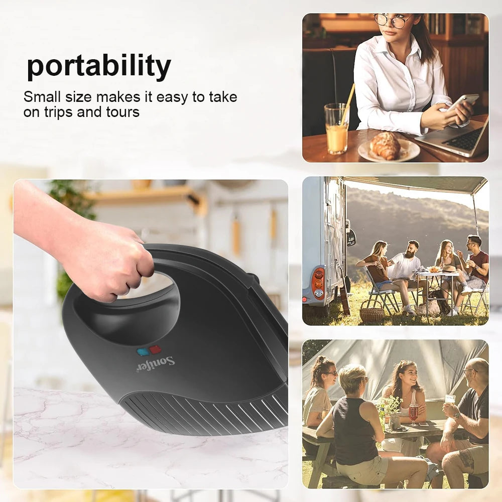 Waffle Maker with Non-Stick Coated Plates