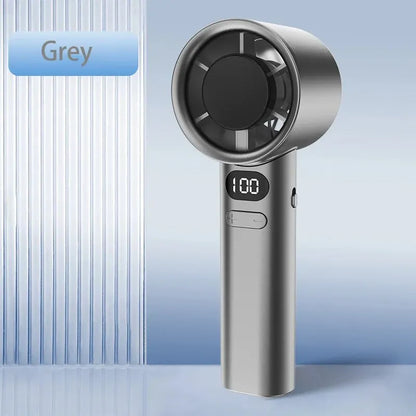 Portable Hand Fan , 120 Wind Speeds, Mini Bladeless Handheld Fan,