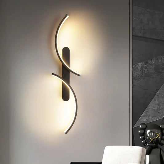 Modern Minimalist Wall Sconce Stylish Wall Lamp LED Sleek C Shape