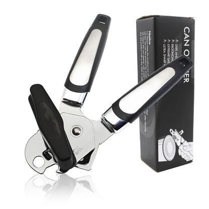 Can Opener Manual, Handheld Strong Heavy Duty Stainless Steel Can Opener