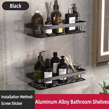 Wall mounted shower shampoo rack bathroom rack towel rack