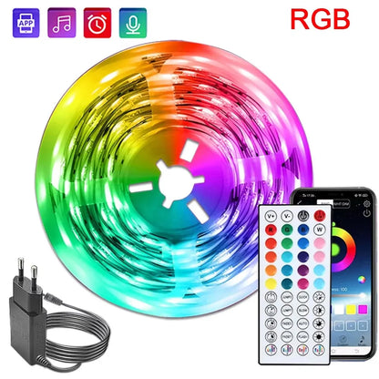 LED Strip Lights 24V 5050 RGB Led Light Flexible Lamp Tape Ribbon Luces Led Diode for Room Decor Lighting