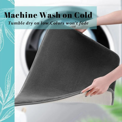 Solid Bathroom Non Slip Quick Drying Door Mat