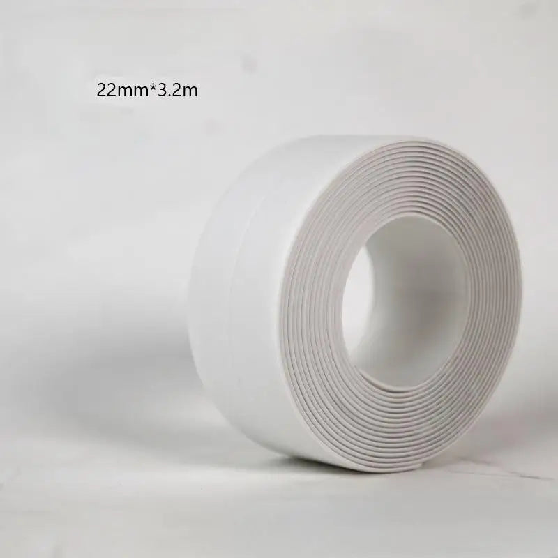Roll Of Three Meters Two Pvc Waterproof And Anti-Mildew Seam Adhesive, Suitable For Kitchen, Bathroom, Toilet, Corner Gap