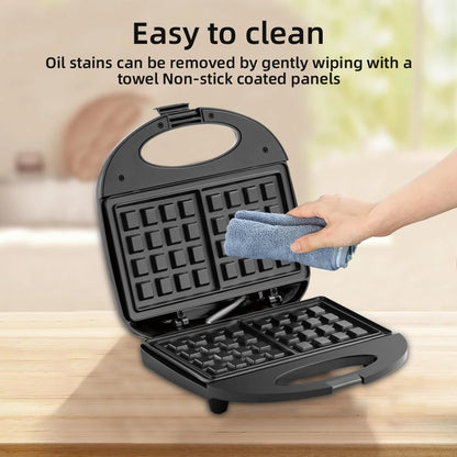 Waffle Maker with Non-Stick Coated Plates